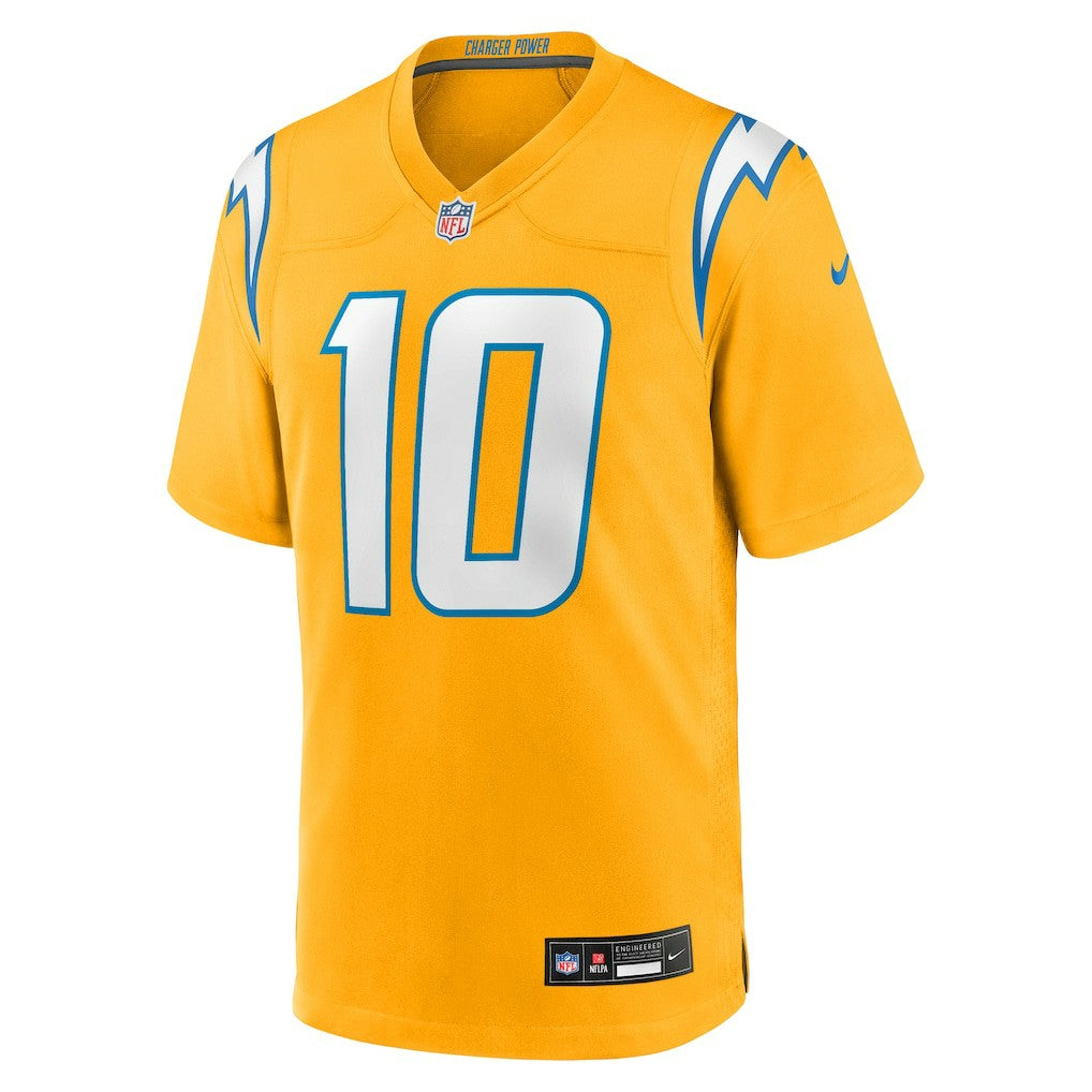 Los Angeles Chargers Nike Justin Herbert  Youth Alternate Charger Power Game Player Jersey