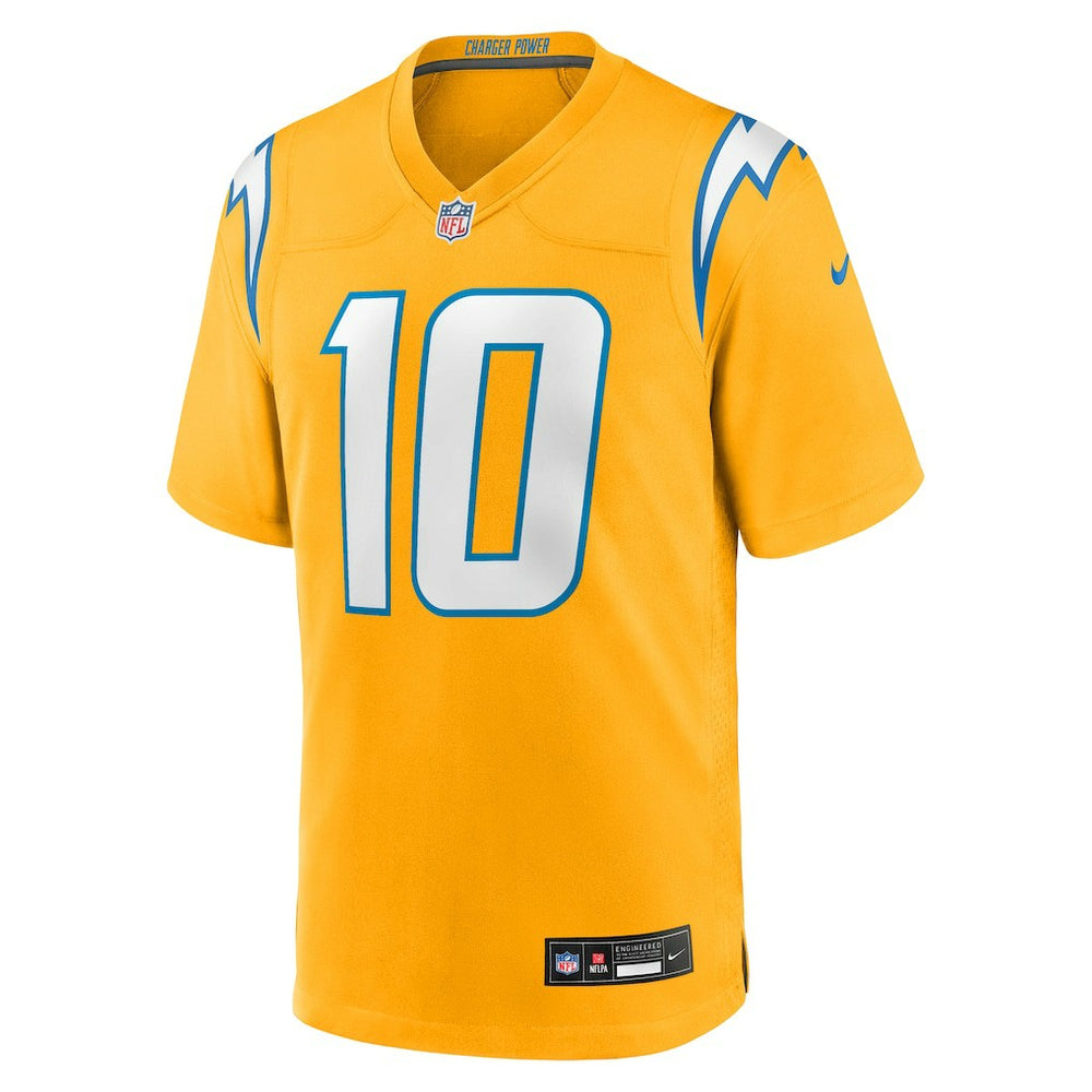 Los Angeles Chargers Nike Justin Herbert  Youth Alternate Charger Power Game Player Jersey