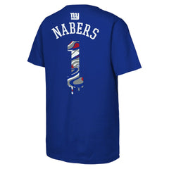 New York Giants  Malik Nabers  Outerstuff Youth Mainliner Drip Player Name & Number T-Shirt