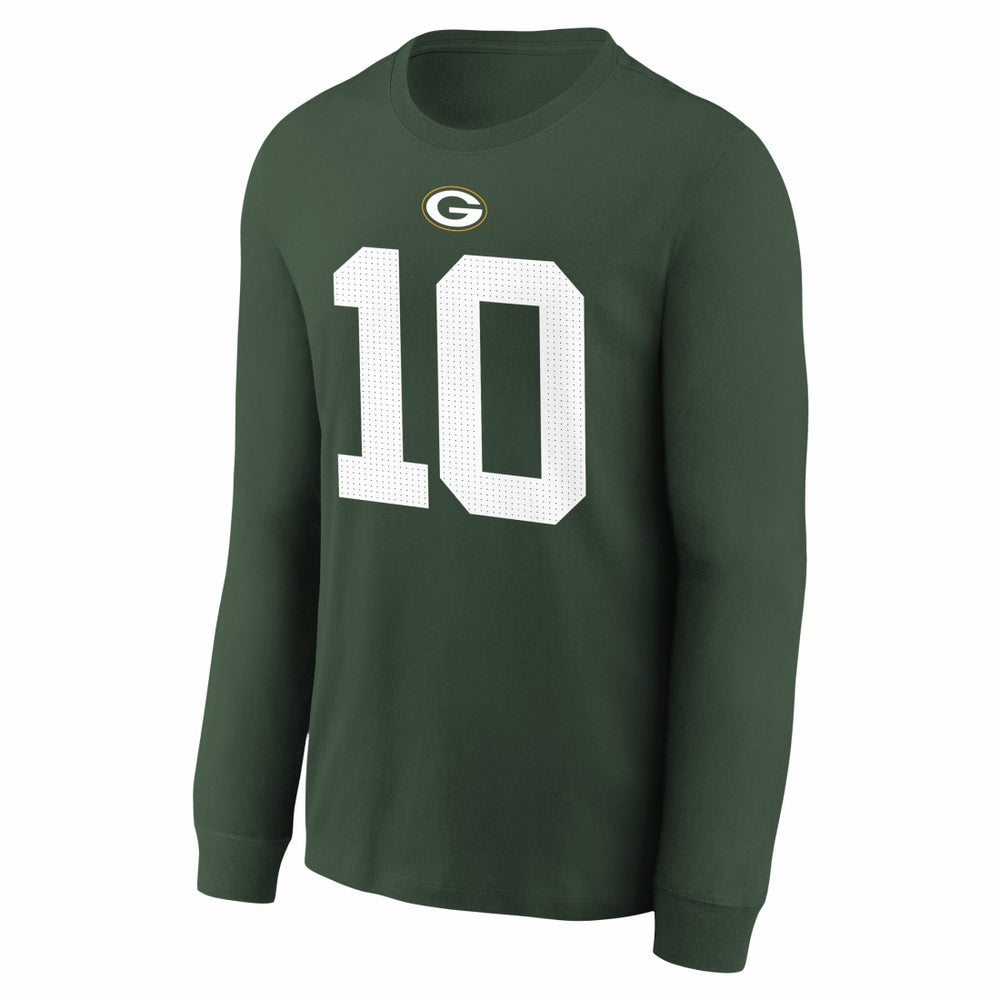 Green Bay Packers Nike Jordan Love  Youth Player Name & Number Long Sleeve T-Shirt