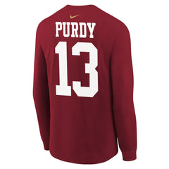 San Francisco 49ers Nike Brock Purdy  Youth Player Name & Number Long Sleeve T-Shirt