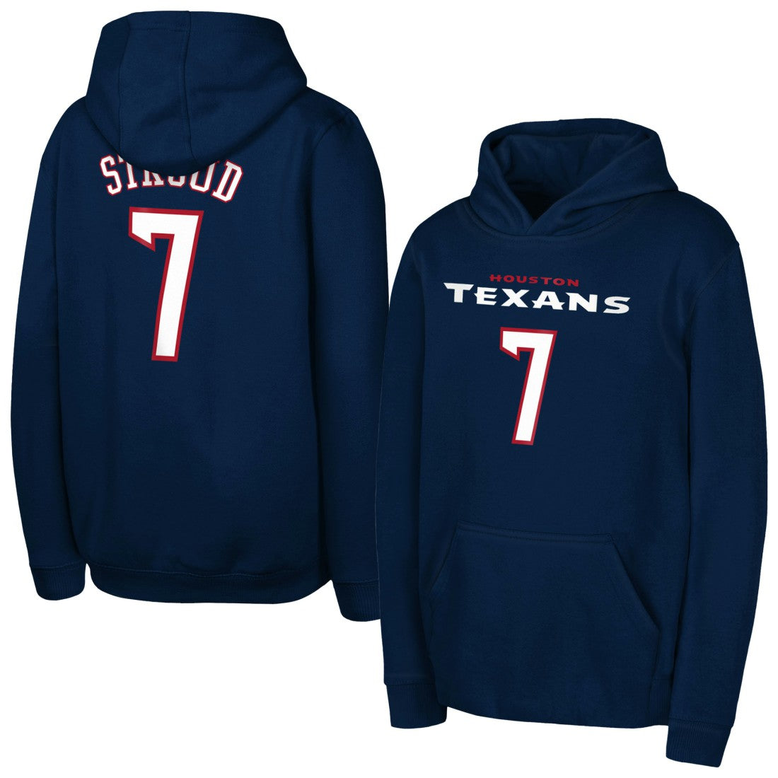 Houston Texans  C.J. Stroud  Outerstuff Mainliner Player Name & Number Hoodie