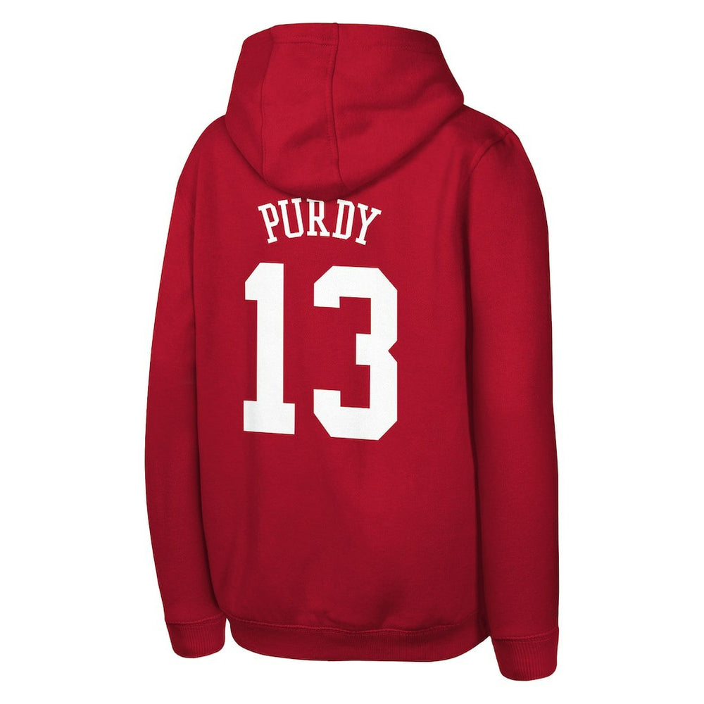 San Francisco 49ers  Brock Purdy  Outerstuff Mainliner Player Name & Number Hoodie