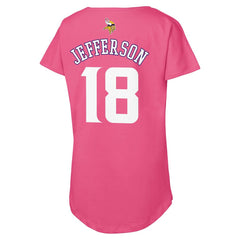 Minnesota Vikings  Justin Jefferson  Outerstuff Girls Youth Player Name & Number T-Shirt