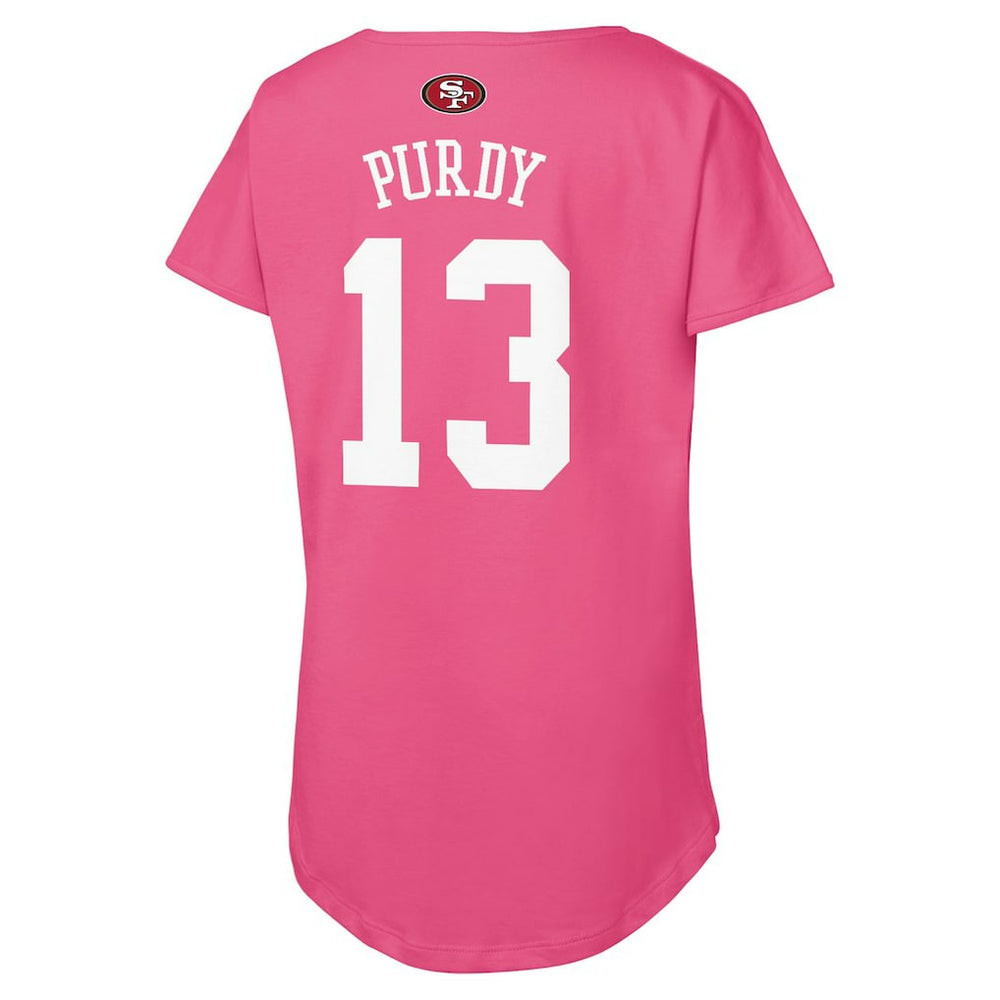 San Francisco 49ers  Brock Purdy  Outerstuff Girls Youth Player Name & Number T-Shirt