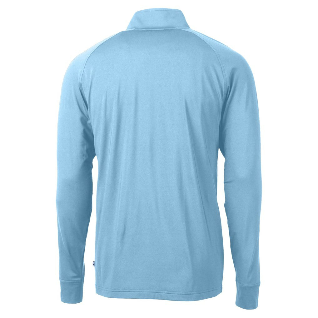 Chicago Bears  Cutter & Buck Raglan Adapt Eco Knit Stretch Recycled Quarter-Zip Top