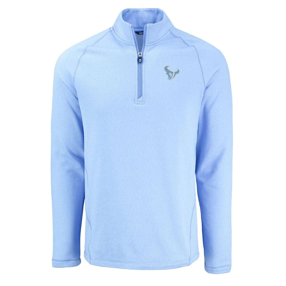 Houston Texans  Cutter & Buck Peshastin Eco Fleece Recycled Raglan Quarter-Zip Top