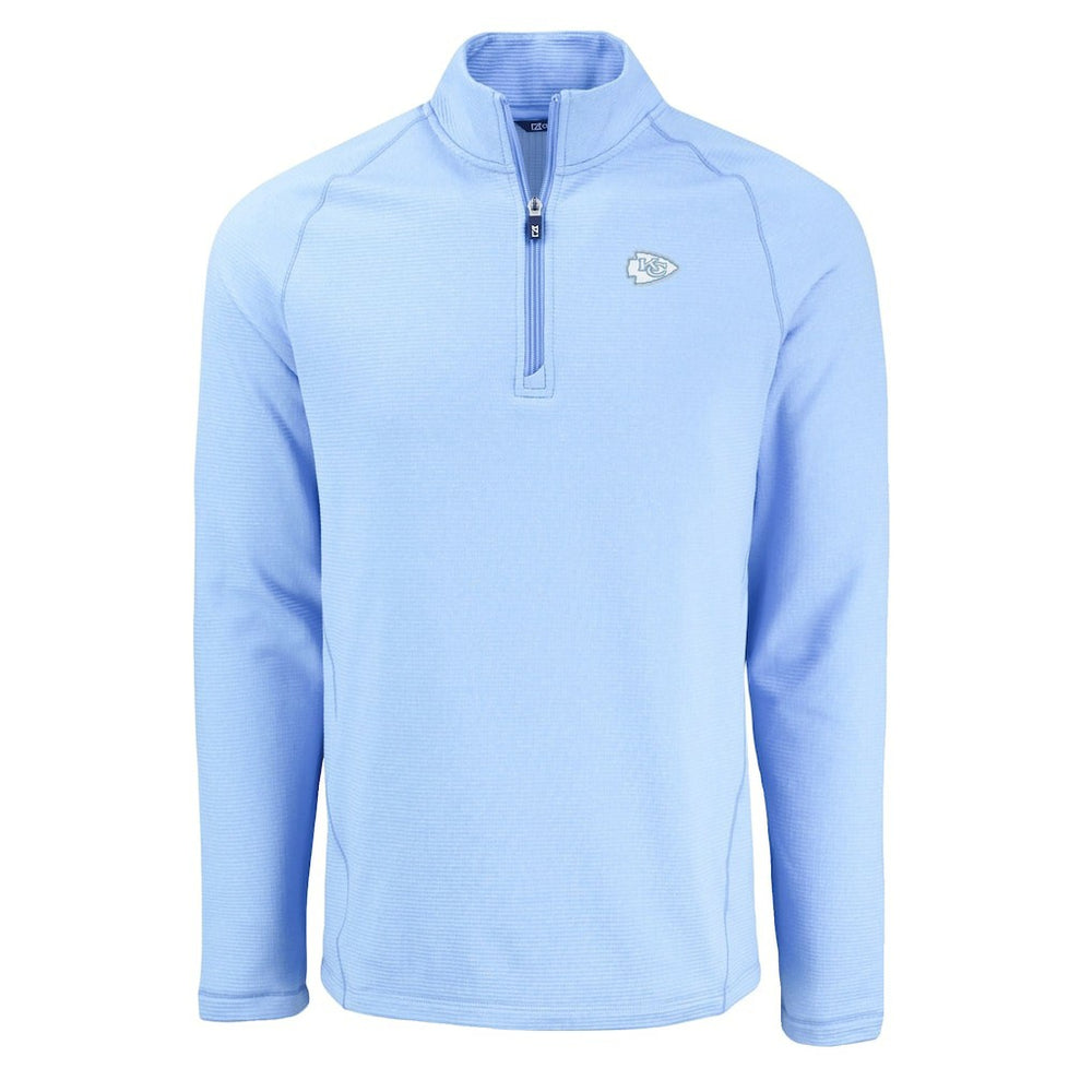 Kansas City Chiefs  Cutter & Buck Peshastin Eco Fleece Recycled Raglan Quarter-Zip Top