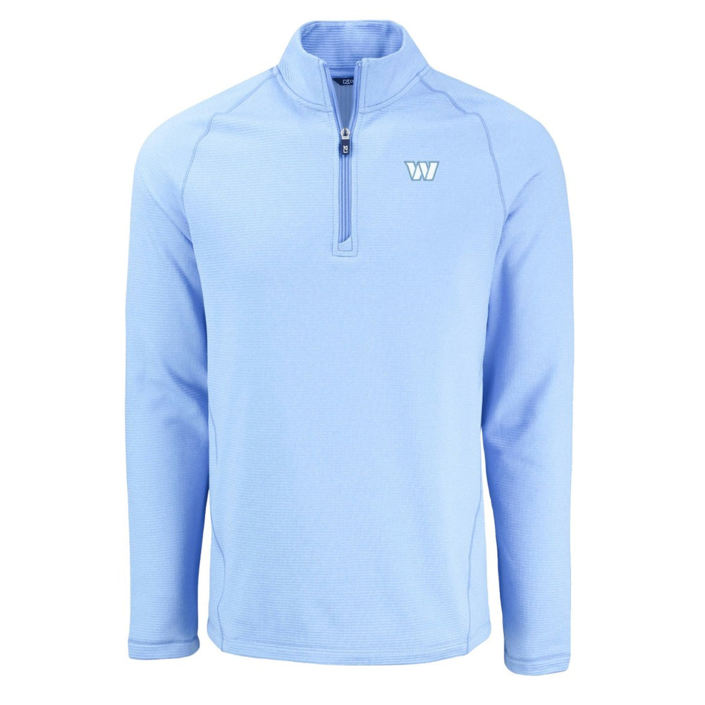 Washington Commanders  Cutter & Buck Peshastin Eco Fleece Recycled Raglan Quarter-Zip Top
