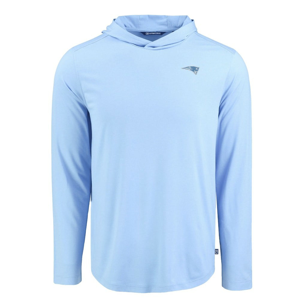 New England Patriots  Men's Cutter & Buck Coastline Epic Comfort Eco Recycled Men's Hooded Shirt