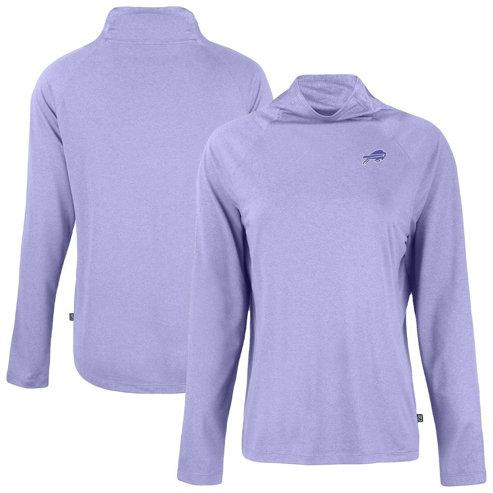 Buffalo Bills  Cutter & Buck Women's Coastline Epic Comfort Eco Recycled Funnel Neck Pullover Top