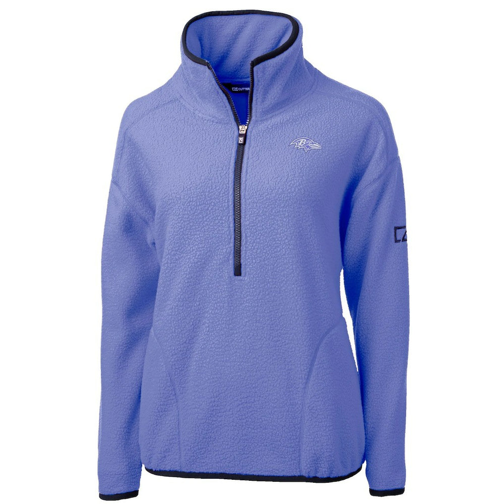 Baltimore Ravens  Cutter & Buck Women's Cascade Eco Fleece Half-Zip Jacket