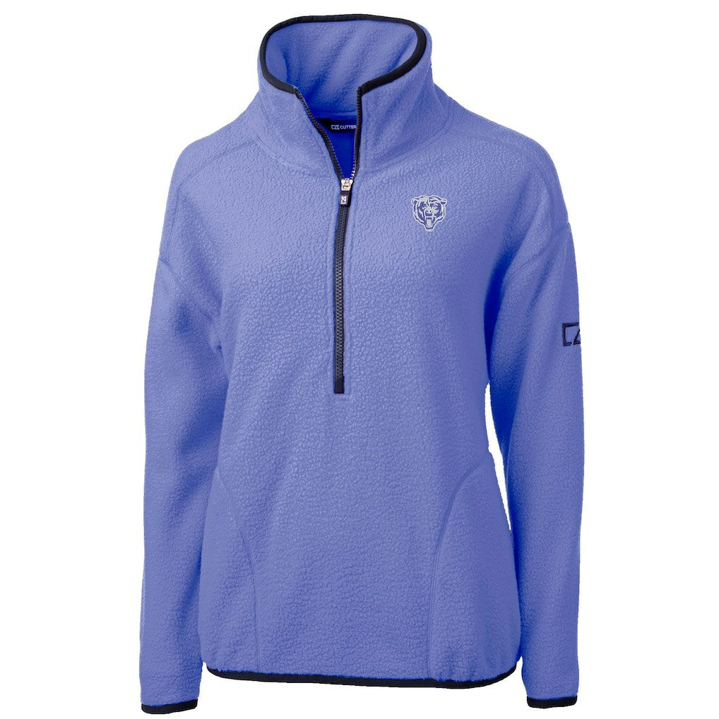 Chicago Bears  Cutter & Buck Women's Cascade Eco Fleece Half-Zip Jacket