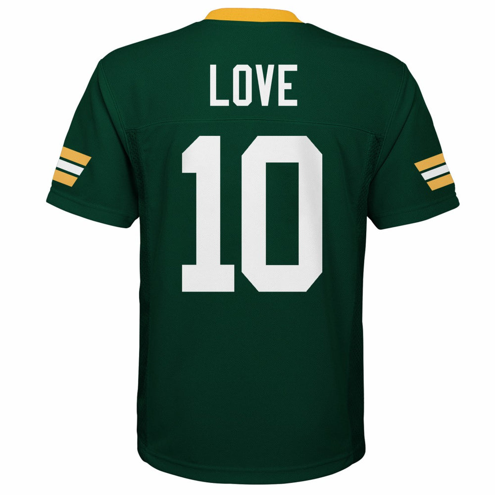 Green Bay Packers  Jordan Love  Outerstuff Preschool Replica Player Jersey