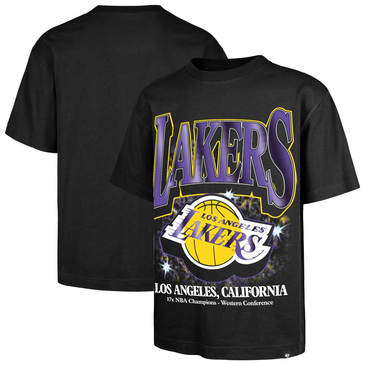 Los Angeles Lakers '47 Past Champs Collection Flashbulb Foundation T-Shirt Discount