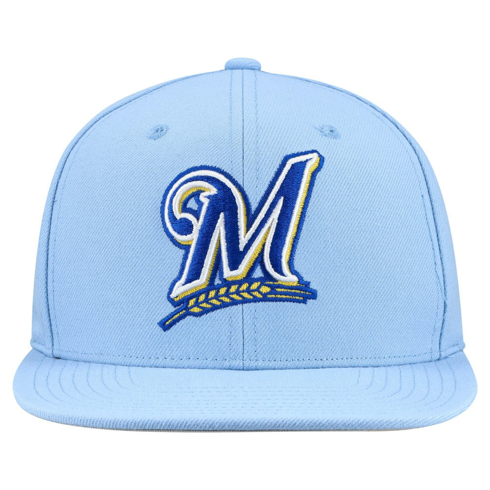 Milwaukee Brewers Mitchell & Ness Cooperstown Collection Basic Flip Snapback Hat | MLB Near me