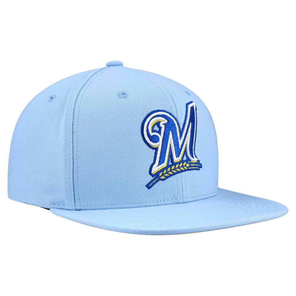 Milwaukee Brewers Mitchell & Ness Cooperstown Collection Basic Flip Snapback Hat | MLB Near me