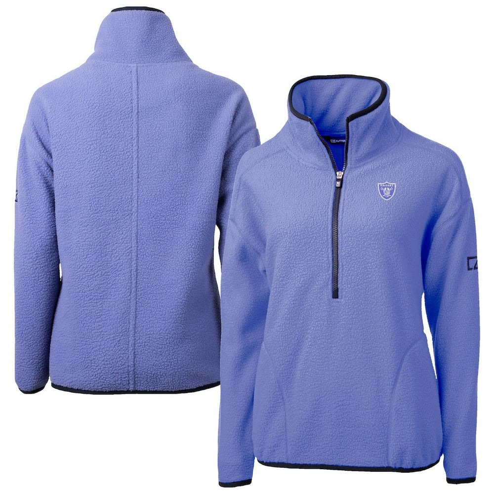 Las Vegas Raiders  Cutter & Buck Women's Cascade Eco Fleece Half-Zip Jacket