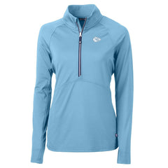 Kansas City Chiefs  Cutter & Buck Women's Adapt Eco Knit Stretch Recycled Half-Zip Top