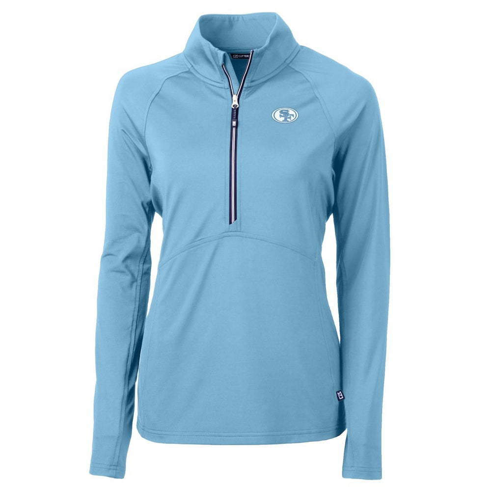 San Francisco 49ers  Cutter & Buck Women's Adapt Eco Knit Stretch Recycled Half-Zip Top
