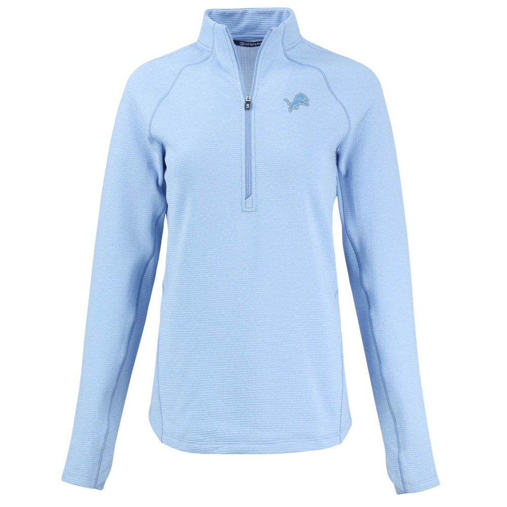 Detroit Lions  Cutter & Buck Women's Peshastin Eco Fleece Recycled Half-Zip Top