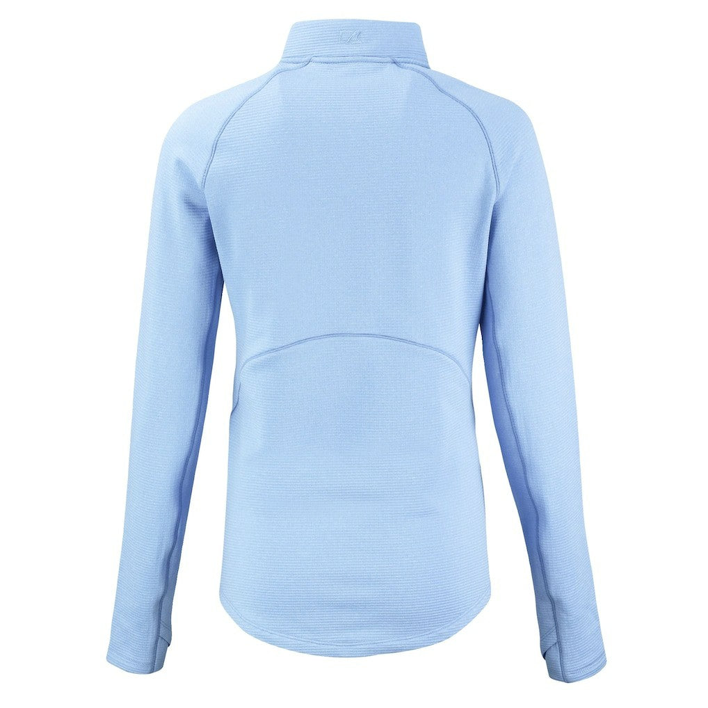 Miami Dolphins  Cutter & Buck Women's Peshastin Eco Fleece Recycled Half-Zip Top