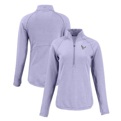 Houston Texans  Cutter & Buck Women's Peshastin Eco Fleece Recycled Half-Zip Top