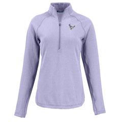 Houston Texans  Cutter & Buck Women's Peshastin Eco Fleece Recycled Half-Zip Top