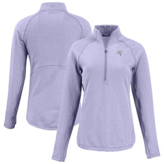 Tampa Bay Buccaneers  Cutter & Buck Women's Peshastin Eco Fleece Recycled Half-Zip Top