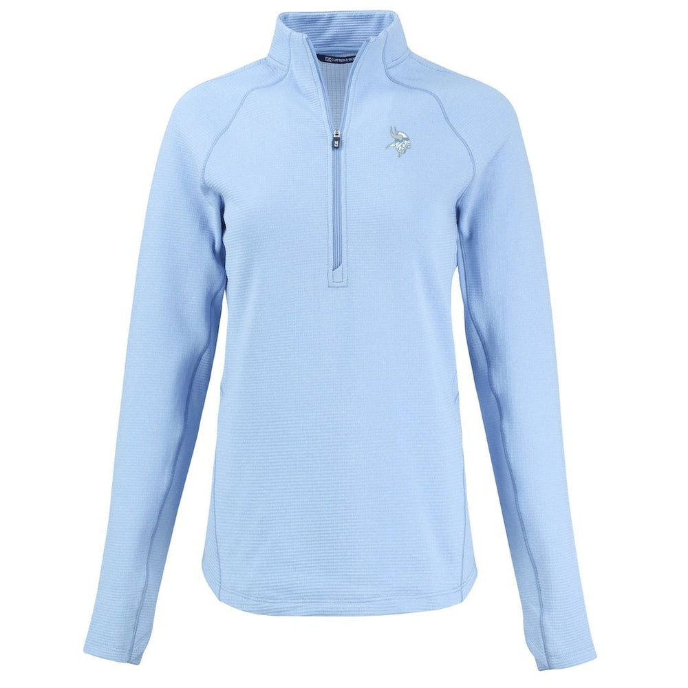 Minnesota Vikings  Cutter & Buck Women's Peshastin Eco Fleece Recycled Half-Zip Top