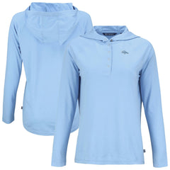 Denver Broncos  Cutter & Buck Women's Coastline Epic Comfort Eco Recycled Long Sleeve Hoodie T-Shirt