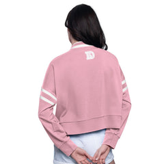 Denver Broncos  Starter Women's Power Play Cropped Pullover Sweatshirt