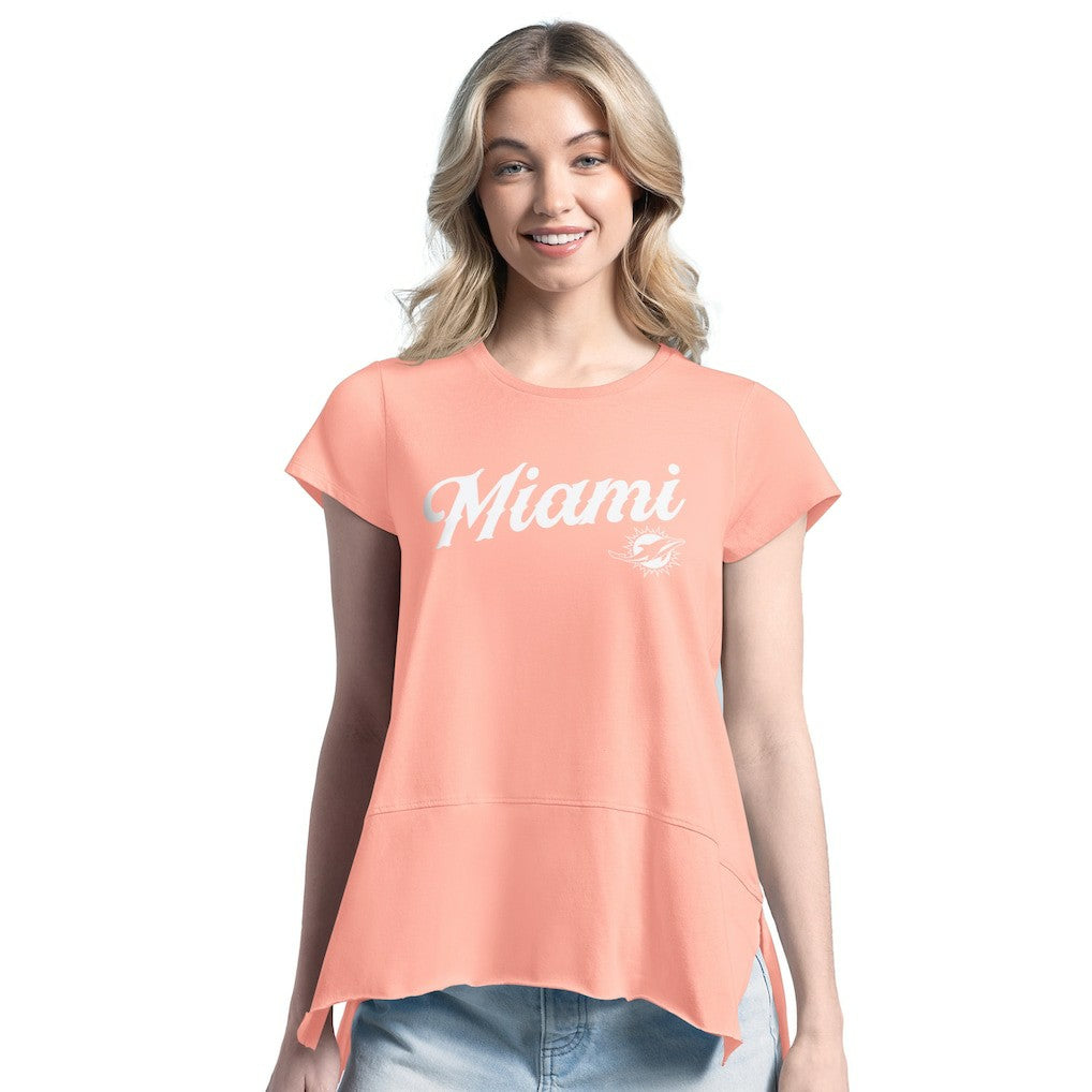 Miami Dolphins  Margaritaville Women's Gametime Is Paradise T-Shirt