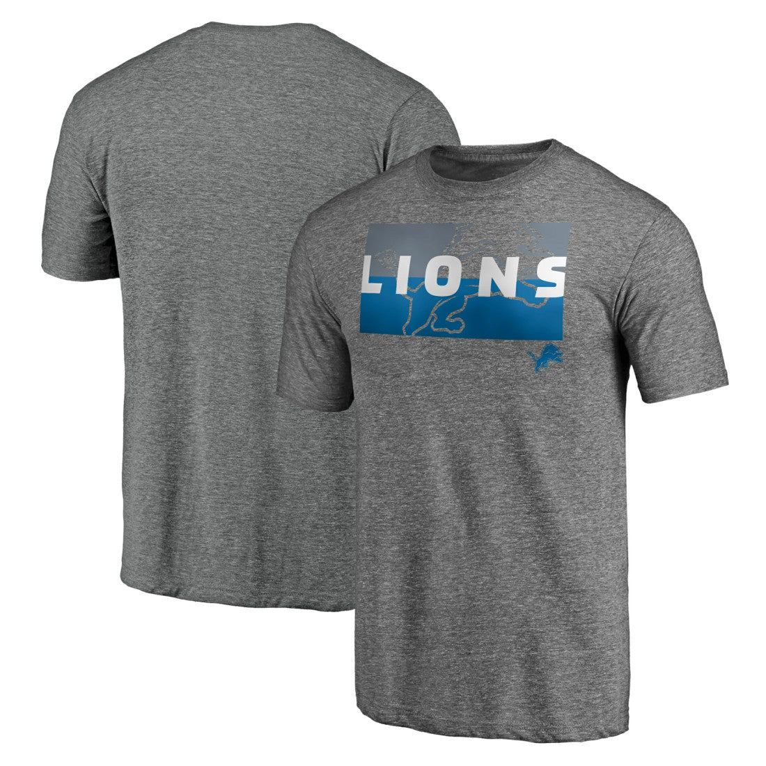 Detroit Lions  Square Off Tri-Blend T-Shirt