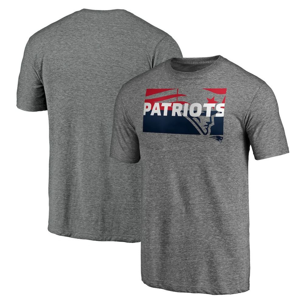 New England Patriots  Square Off Tri-Blend T-Shirt