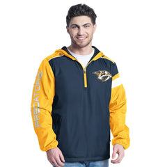 Nashville Predators G-III Sports by Carl Banks Lateral Half-Zip Hoodie Jacket Outlet