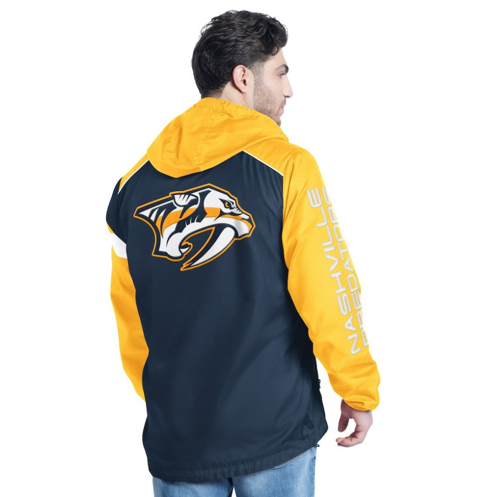Nashville Predators G-III Sports by Carl Banks Lateral Half-Zip Hoodie Jacket Outlet