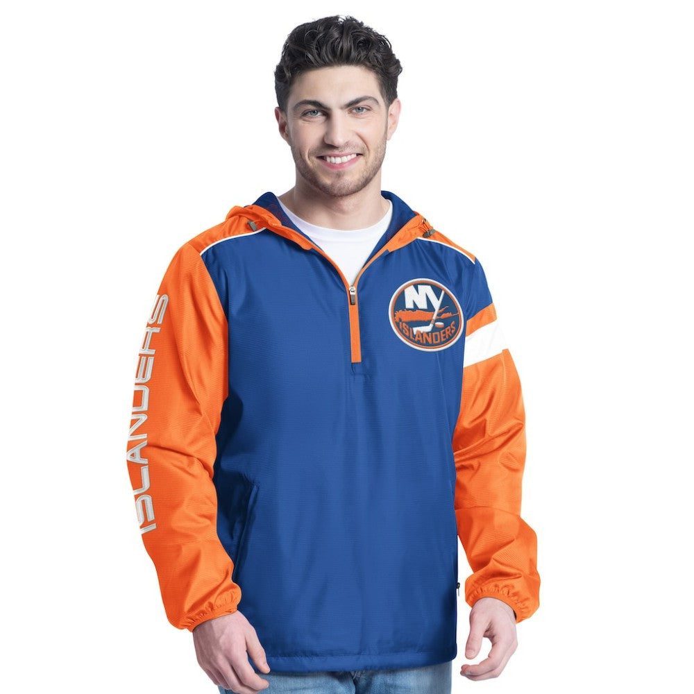 New York Islanders G-III Sports by Carl Banks Lateral Half-Zip Hoodie Jacket Sale
