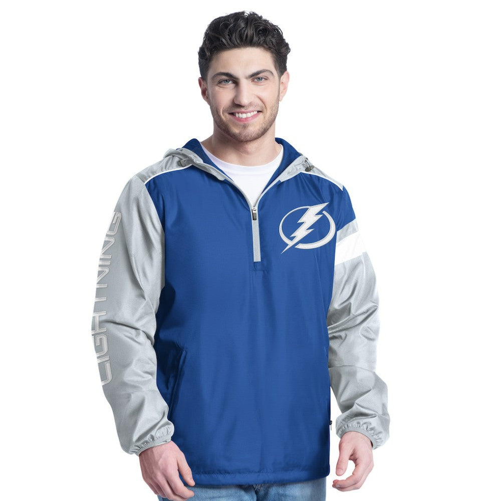 Tampa Bay Lightning G-III Sports by Carl Banks Lateral Half-Zip Hoodie Jacket For Sale