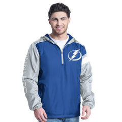 Tampa Bay Lightning G-III Sports by Carl Banks Lateral Half-Zip Hoodie Jacket For Sale