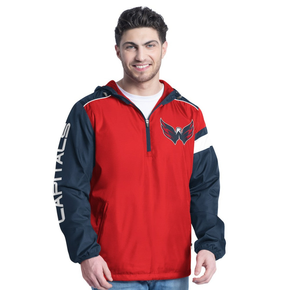 Washington Capitals G-III Sports by Carl Banks Lateral Half-Zip Hoodie Jacket Sale
