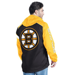 Boston Bruins G-III Sports by Carl Banks Lateral Half-Zip Hoodie Jacket Online