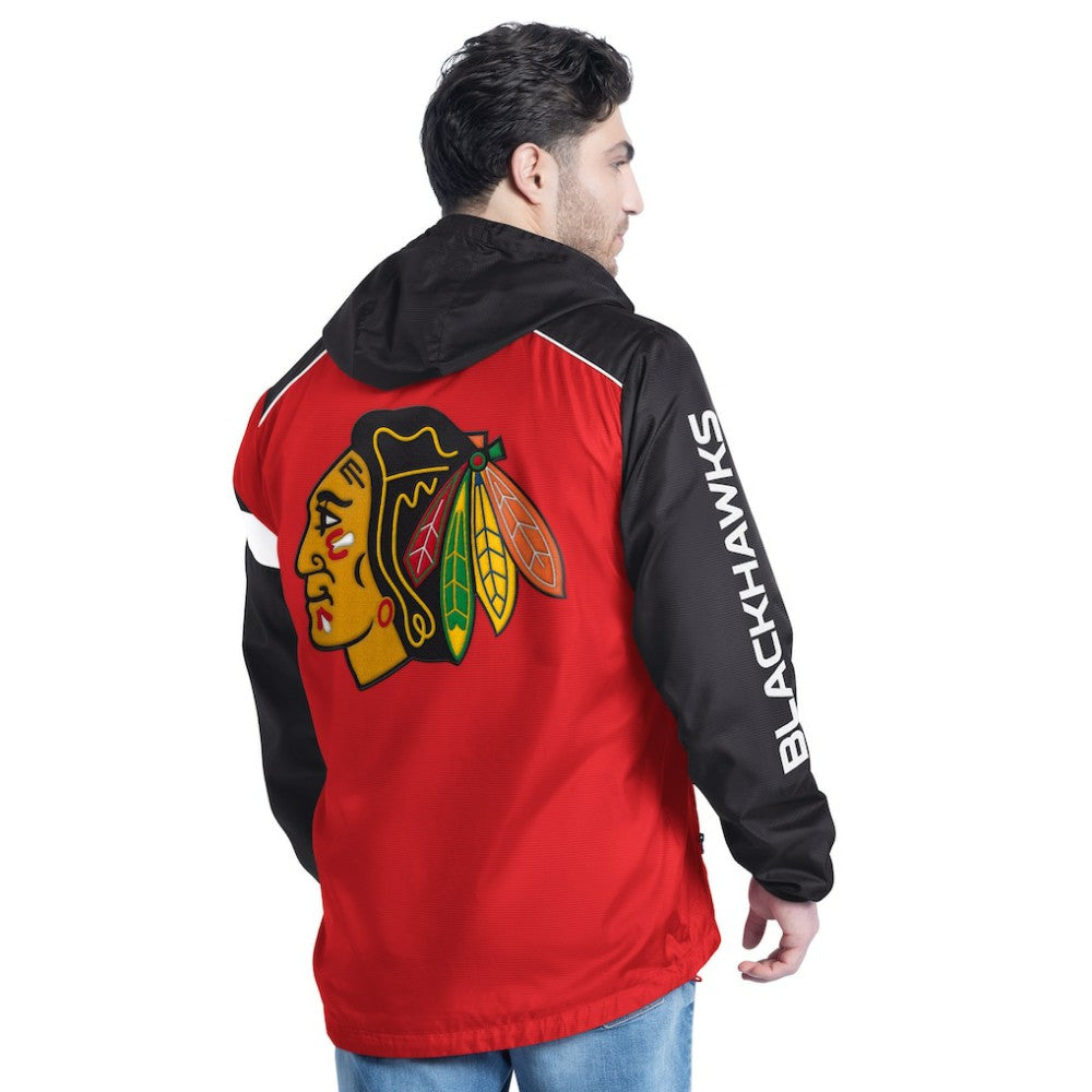 Chicago Blackhawks G-III Sports by Carl Banks Lateral Half-Zip Hoodie Jacket Outlet