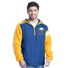 Buffalo Sabres G-III Sports by Carl Banks Lateral Half-Zip Hoodie Jacket Online