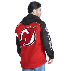 New Jersey Devils G-III Sports by Carl Banks Lateral Half-Zip Hoodie Jacket Discount