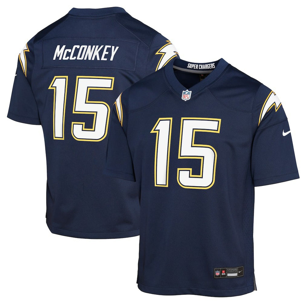 Los Angeles Chargers Nike Ladd McConkey  Youth Alternate Super Chargers Game Player Jersey