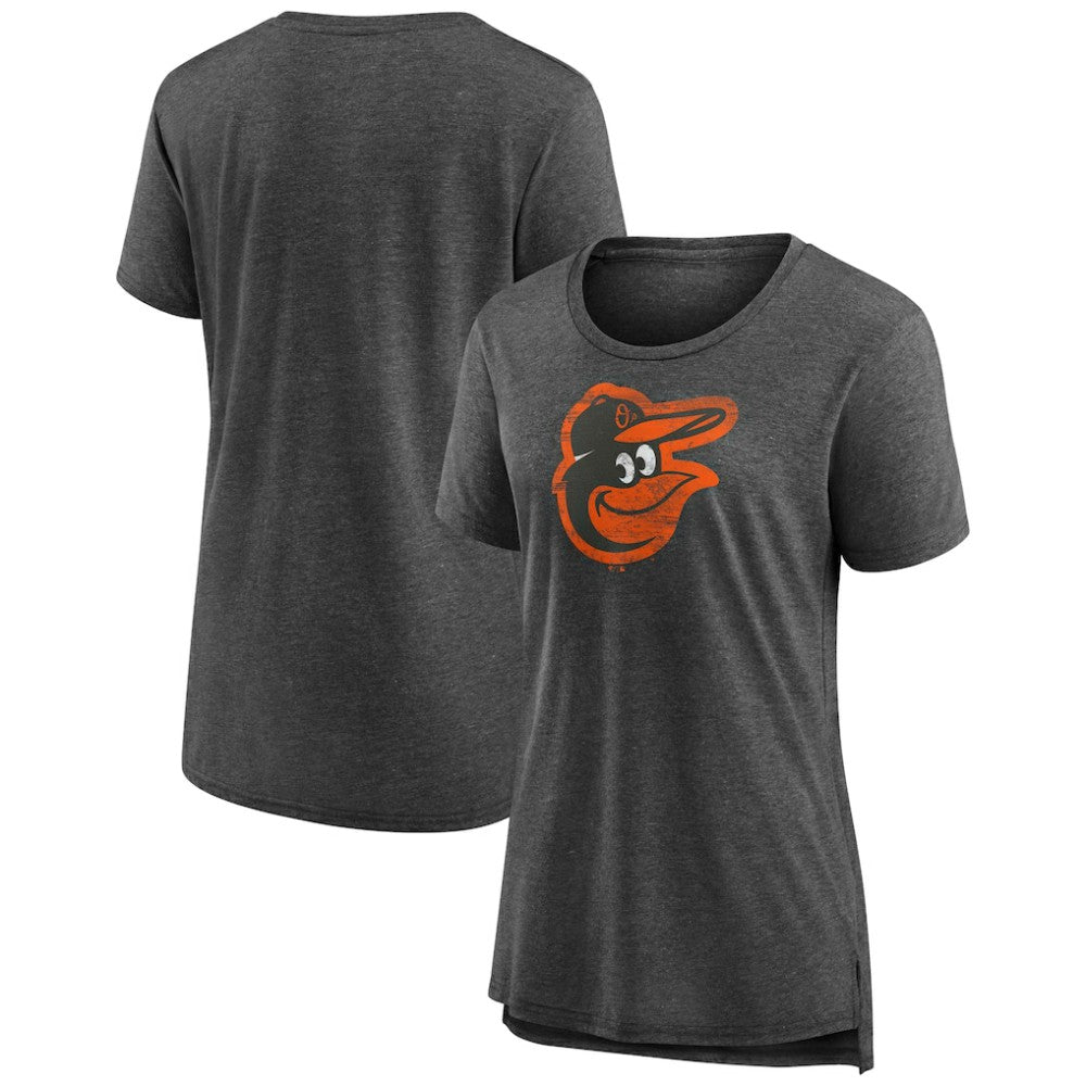Baltimore Orioles Women's Weathered Official Logo Tri-Blend T-Shirt | MLB Sale