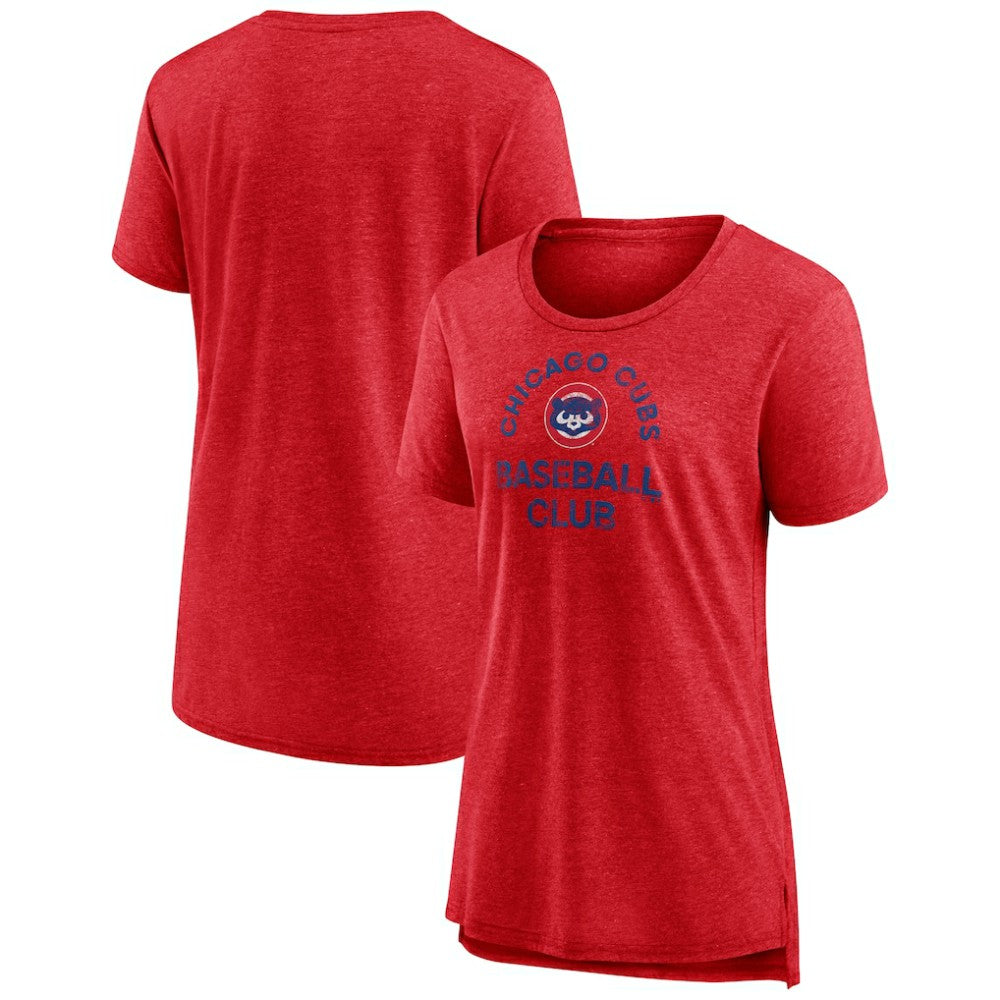 Chicago Cubs Women's Selected First Tri-Blend T-Shirt | MLB New