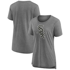 Chicago White Sox Women's Weathered Official Logo Tri-Blend T-Shirt | MLB US