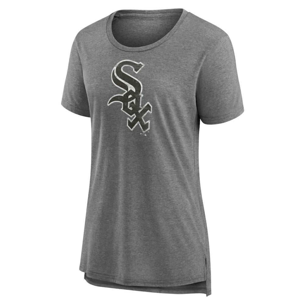 Chicago White Sox Women's Weathered Official Logo Tri-Blend T-Shirt | MLB US